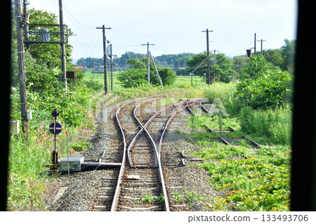 View from Furano Station to Yamabe Station on the JR Hokkaido Nemuro Main Line (Summer 2023) 133493706