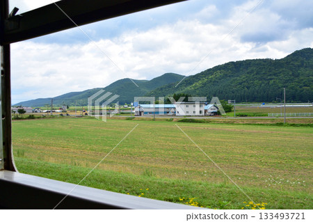 View from Furano Station to Yamabe Station on the JR Hokkaido Nemuro Main Line (Summer 2023) 133493721