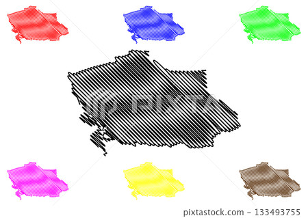 Deventer city and municipality (Kingdom of the Netherlands, Holland, Overijssel or Oaverysel province) map vector illustration, scribble sketch Daeventer map Deventer city and municipality (Kingdom of the Netherlands, Holland, Overijssel or Oaverysel province) map vector illustration, scribble sketch Daeventer map 133493755