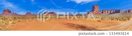 Monument Valley panoramic desert vista 133493814
