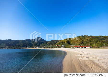 周防大島片長濱海灘美麗的沙灘 133493975