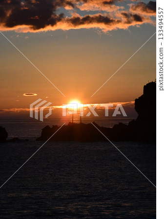 Asahi rising from the sea 133494557