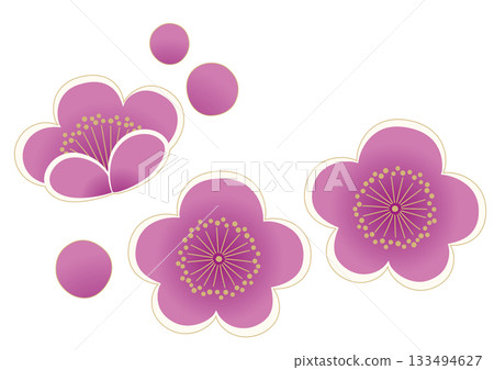 Purple plum illustration 133494627