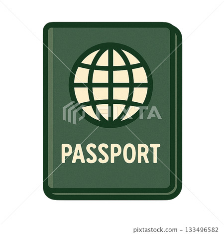 Simple illustration of a passport 133496582