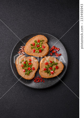 Vegan sandwiches with bread, mushroom or bean pate and vegetables. Vegetarian pate sandwiches Vegan sandwiches with bread, mushroom or bean pate and vegetables. Vegetarian pate sandwiches 133498943