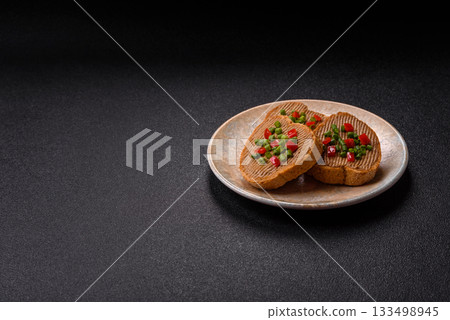 Vegan sandwiches with bread, mushroom or bean pate and vegetables. Vegetarian pate sandwiches Vegan sandwiches with bread, mushroom or bean pate and vegetables. Vegetarian pate sandwiches 133498945