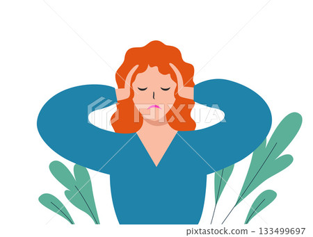 Migraine, hypertension, cerebral stroke or earache. 133499697