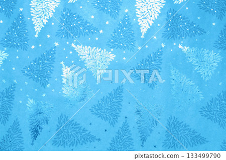 Light blue christmas tree pattern background 133499790