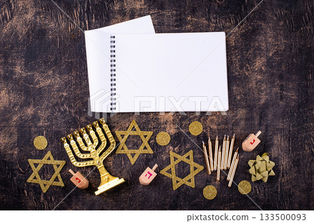 Traditional Jewish holiday Hanukkah background Traditional Jewish holiday Hanukkah background 133500093