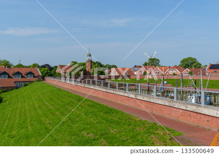 ditzum at the ems river 133500649