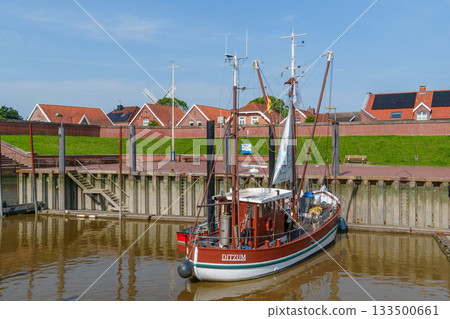 ditzum at the ems river 133500661