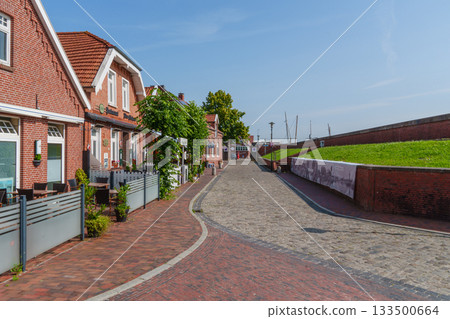 ditzum at the ems river 133500664