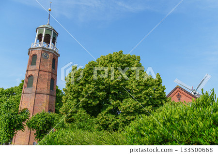 ditzum at the ems river 133500668