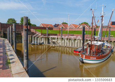 ditzum at the ems river 133500683