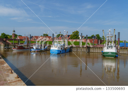 ditzum at the ems river 133500693