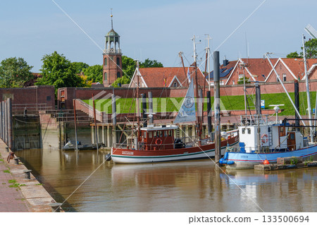 ditzum at the ems river 133500694