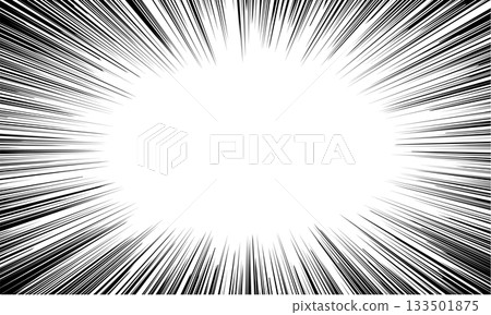 漫畫風格的衝擊性背景插圖,帶有放射狀擴散的密集線條 漫畫風格的衝擊性背景插圖,帶有放射狀擴散的密集線條 133501875