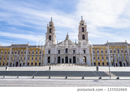 The Mafra National Palace is a monumental baroque and italianized palace-monastery in Mafra, Portugal. The Mafra National Palace is a monumental baroque and italianized palace-monastery in Mafra, Portugal. 133502669
