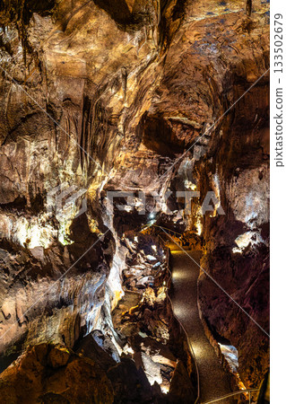 Mira de Aire Caves, Grutas de Mira de Aire at Leiria, Portugal. A set of limestone caves in Porto de Mos Mira de Aire Caves, Grutas de Mira de Aire at Leiria, Portugal. A set of limestone caves in Porto de Mos 133502679