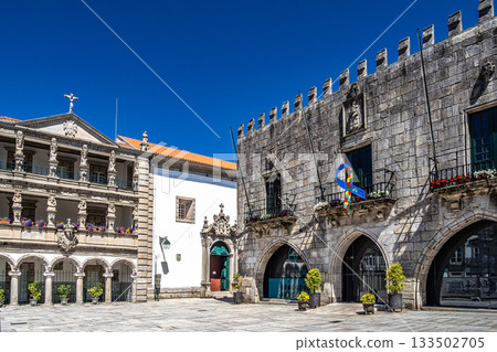 25 de April monument at Freedom Square, Viana do Castelo, Minho, Portugal. 133502705