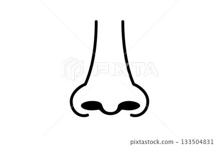 Human nose icon 133504831