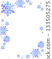 Snowflake illustration frame background Snowflake illustration frame background 133505275