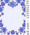 Snowflake illustration frame background Snowflake illustration frame background 133505279