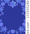 Snowflake illustration frame background Snowflake illustration frame background 133505280