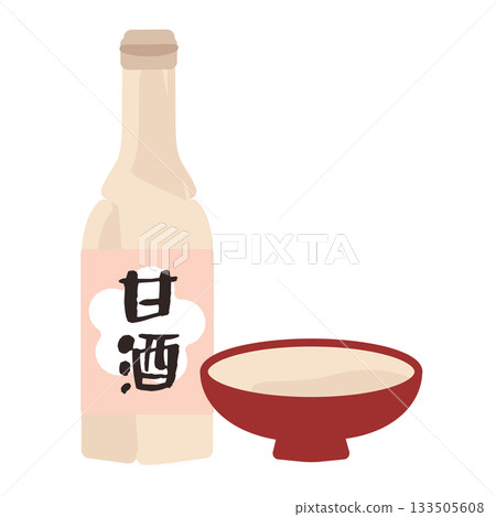 甘酒插圖 甘酒插圖 133505608