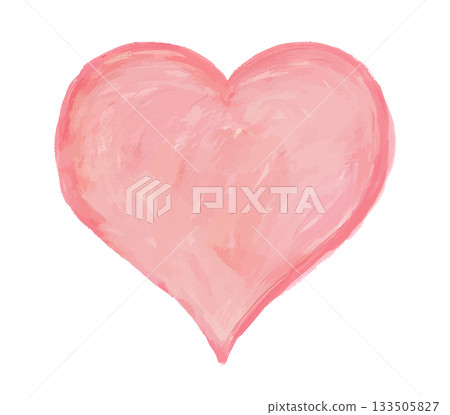 水彩粉紅愛心 水彩粉紅愛心 133505827