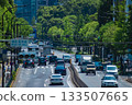 Traffic on Hibiya Street around Onarimon Gate [Urban Image] 133507665