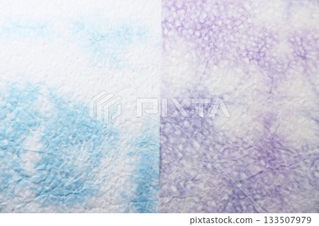日式紙張背景_淺藍色和紫色 133507979