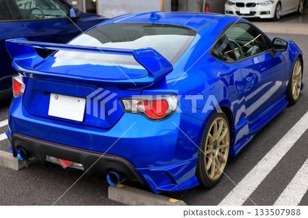 藍色日本跑車 133507988