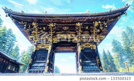 Shrine illustration 133508323