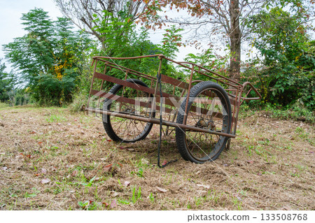 Cart in the field Cart in the field 133508768