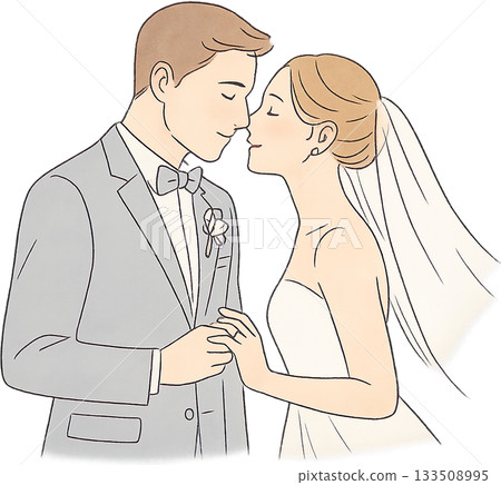 A subtle line drawing illustration A subtle line drawing illustration 133508995