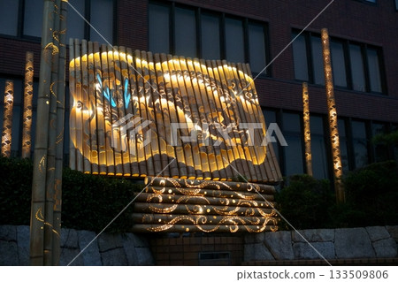 飛島村公所竹燈籠龍 133509806