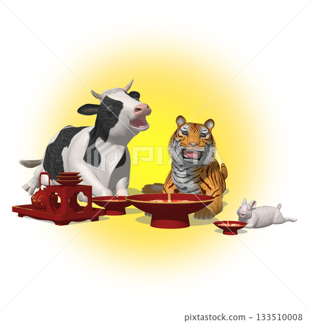 新年快樂，老虎年快樂，十二年快樂，朋友們 133510008