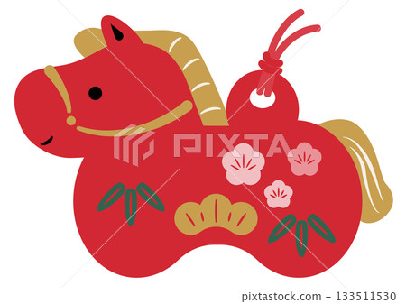 Red horse zodiac ornament Red horse zodiac ornament 133511530