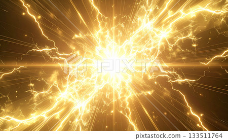 Golden energy explosion 133511764