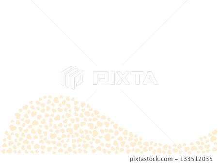Heart pattern background Orange solid color Heart 133512035
