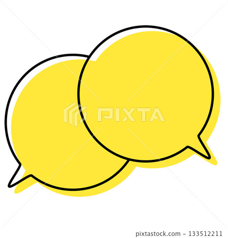 Simple, misaligned speech bubbles, overlapping conversations Simple, misaligned speech bubbles, overlapping conversations 133512211