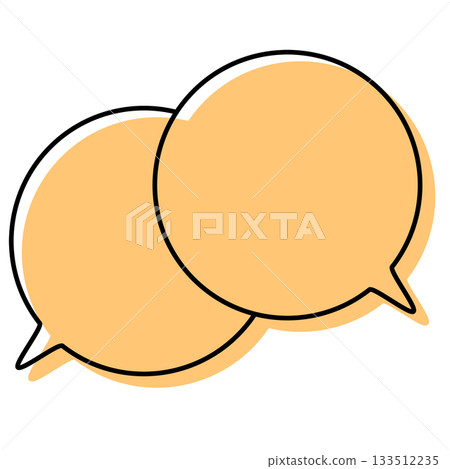 Simple, misaligned speech bubbles, overlapping conversations Simple, misaligned speech bubbles, overlapping conversations 133512235