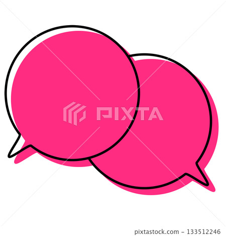 Simple, misaligned speech bubbles, overlapping conversations Simple, misaligned speech bubbles, overlapping conversations 133512246