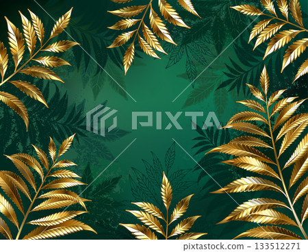 Framing golden fern 133512271