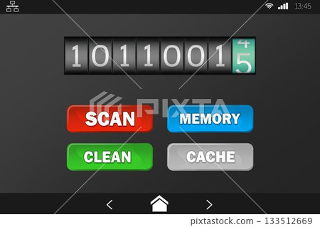 Mobile display with memory cleaner 133512669