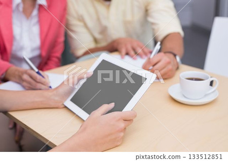 Creative team using tablet pc Creative team using tablet pc 133512851