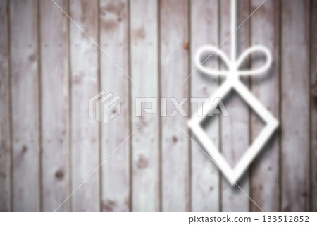 Blurred christmas decorations on wood Blurred christmas decorations on wood 133512852