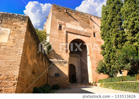 Spectacular views of the Alhambra, a World Heritage Site in Granada 133513626
