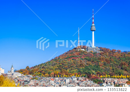 首爾的秋天：南山塔（N首爾塔） 133513822